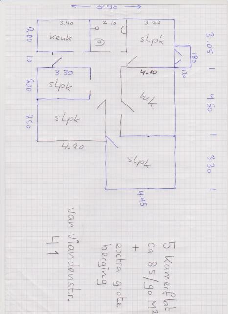 van viandenstr  Vlaardingen plattegrond