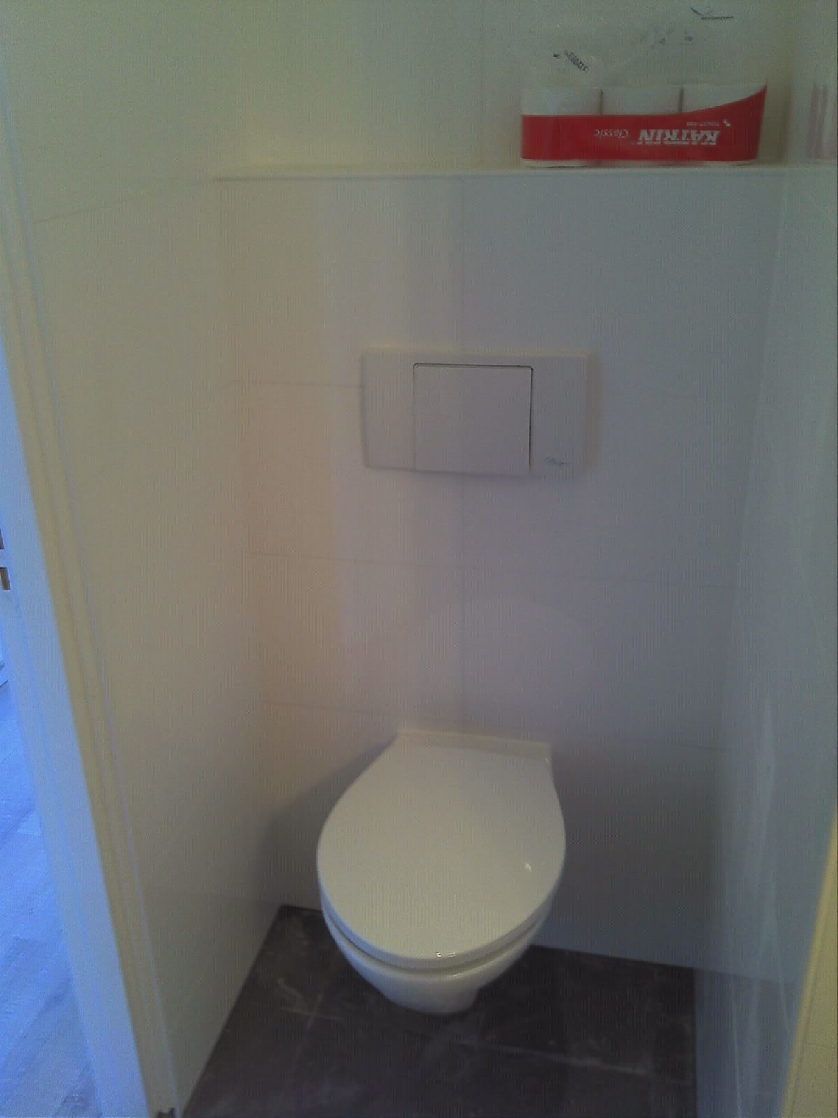 het zwevende toilet