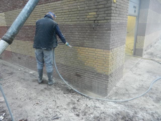 de grote schoonmaak van de gevel