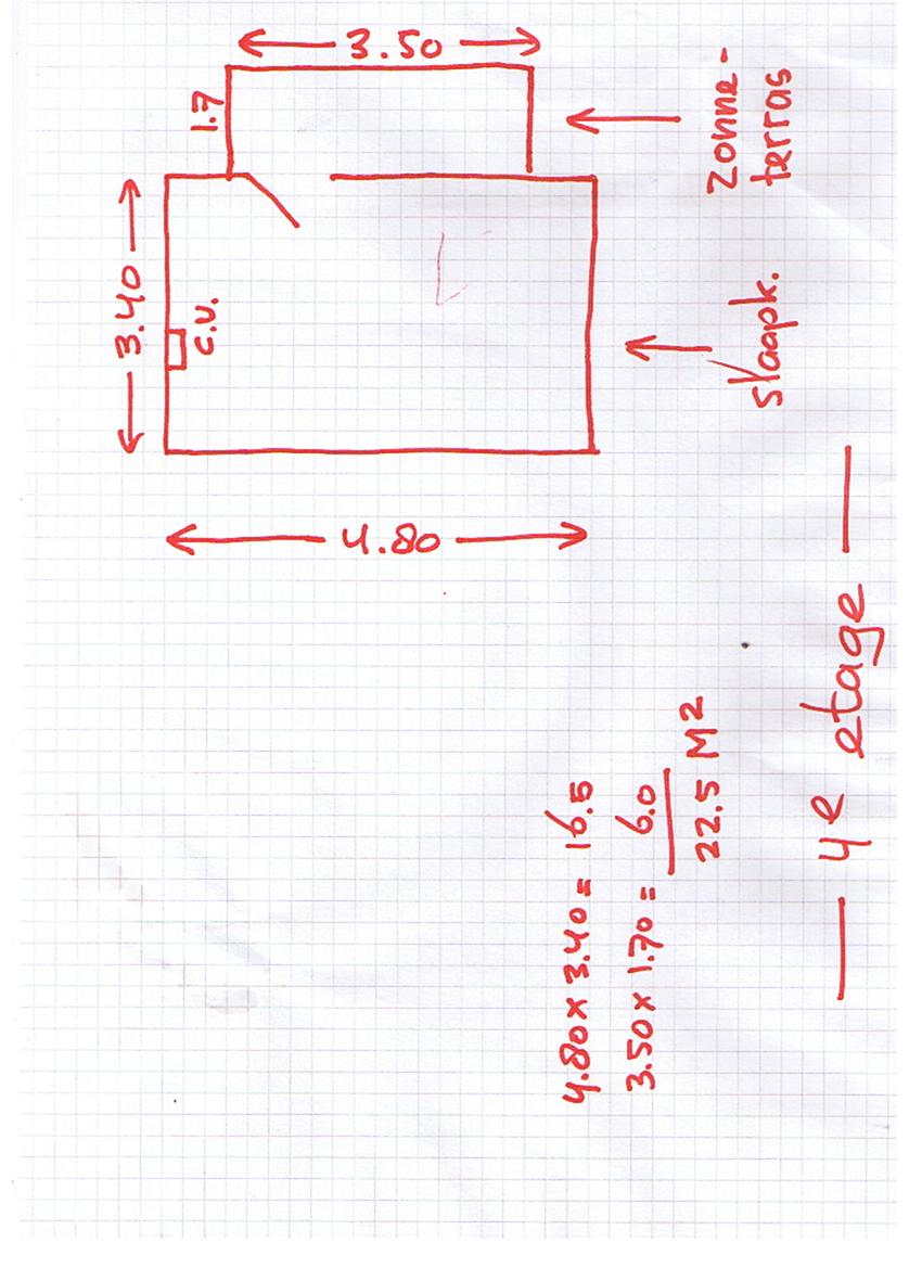 platgrond russtr 4e woonlaag -slaapzolder - terras en cv