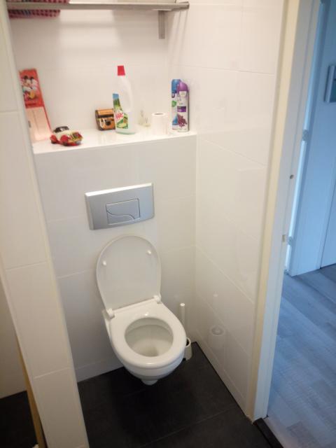 zwevend toilet in badkamer