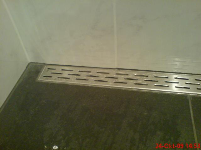 drain in de inloopdouche